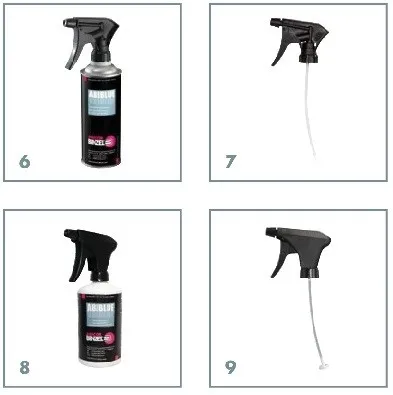 ABIBLUE spray bottles